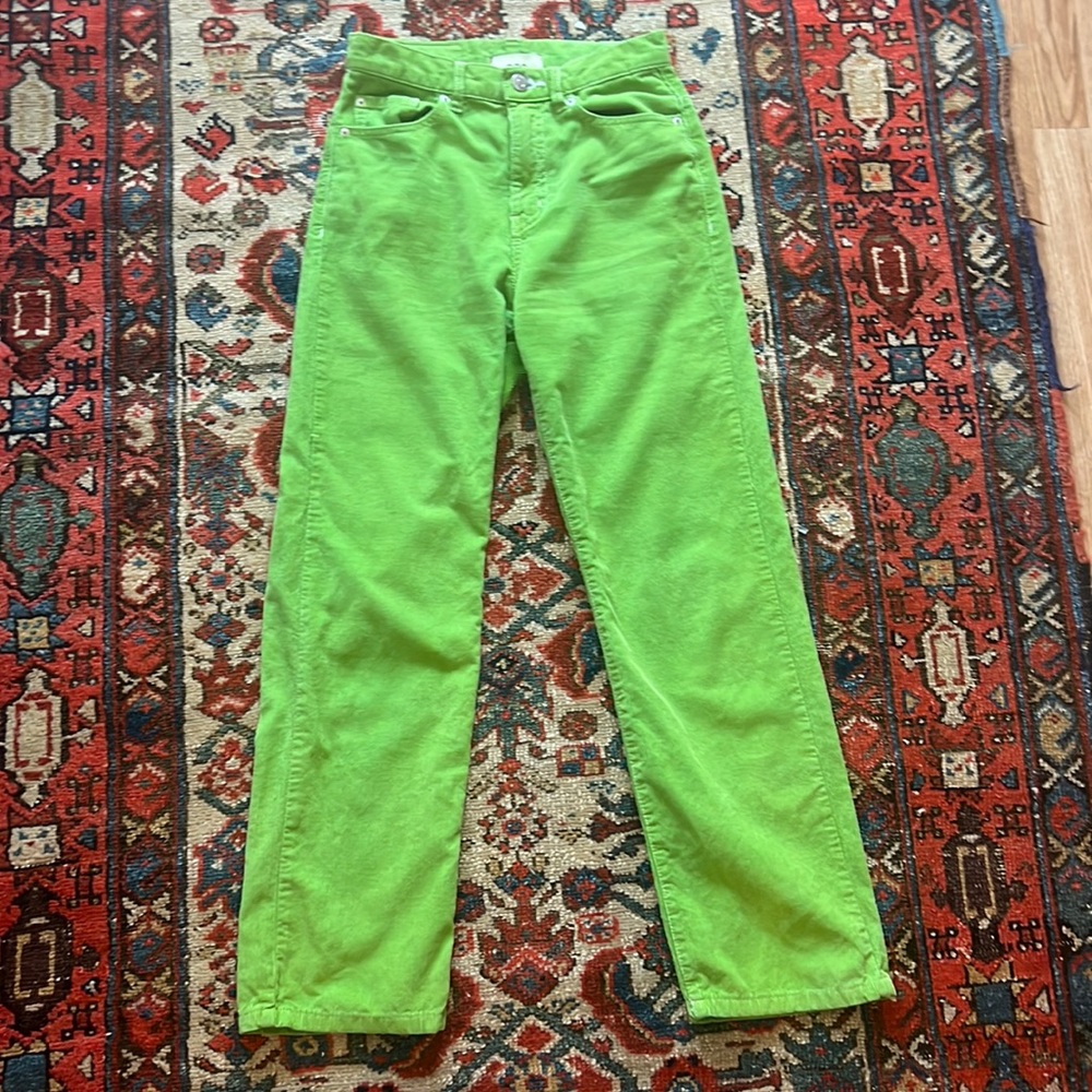 Urban Outfitters BDG Green “Cowboy Jean” High Rise Corduroy Pants Size 26